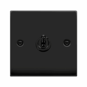 Click Scolmore - Click Deco Vp Matt Black 10Ax 1Gang 2Way Toggle Switc (VPMB421)