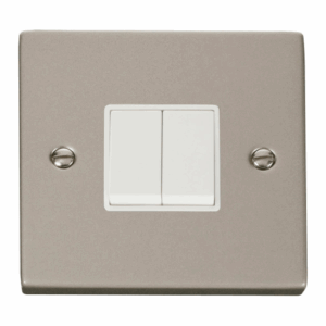 Click Scolmore - Click Deco 2 Gang 2 Way 10Ax Switch White (VPPN012WH)