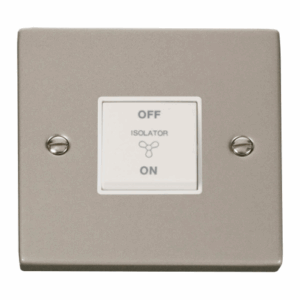 Click Scolmore - Click Deco 10A 3 Pole Fan Isolation Plate Switch (VPPN020WH)
