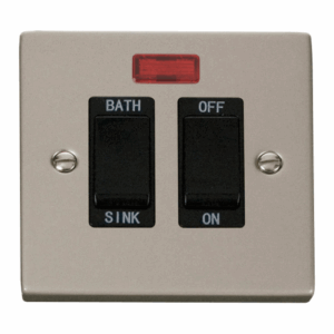 Click Scolmore - Click Deco 20A Dp Sink/Bath Switch Black (VPPN024BK)