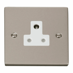 Click Scolmore - Click Deco 5A Round Pin Socket Outlet White (VPPN038WH)