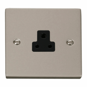 Click Scolmore - Click Deco 2A Round Pin Socket Outlet Black (VPPN039BK)