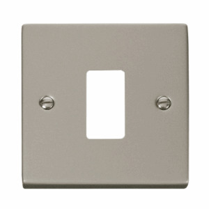 Click Scolmore - Click Deco 1 Gang GridPro Frontplate Pearl Nickel (VPPN20401)