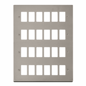 Click Scolmore - Click Deco 24 Gang GridPro Frontplate Pearl Nickel (VPPN20524)