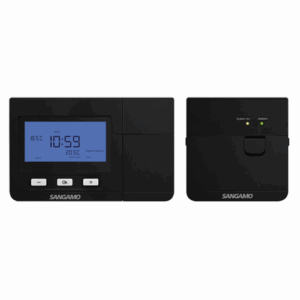 Sangamo Wireless Digital Programmable Thermostat in Black