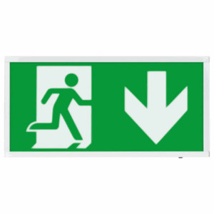 Exit Signs - ESP EM Exit Down 3W IP20 Main (D120DWH)