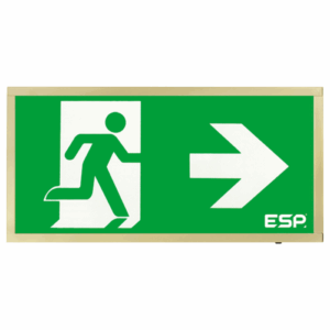 Exit Signs - ESP EM Exit Right 3W IP20 Main (D120RBR)