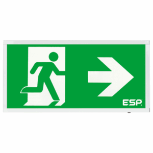 Exit Signs - ESP EM Exit Right 3W IP20 Main (D120RWH)
