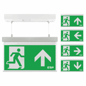Exit Signs - ESP EM Exit All Legends 3W IP20 Main (D330AWH)