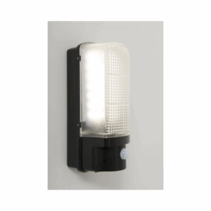 KSR Lighting Vigo 7w 4000K LED PIR Bulkhead Black