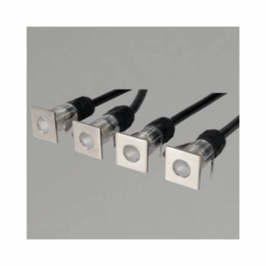 KSR Lighting Mini Cabello C/(White) LED Ground/Wall Square Recessed (Steel)