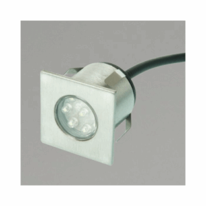 KSR Lighting Montoro 1.6w 3000K LED 240V Square Recessed decking light