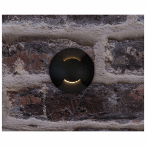 Ground & Drive Over - KSR Lighting Villas Mini 3w 3000K LED Two Way Ground/Wall Light (Black) (KSR1379)