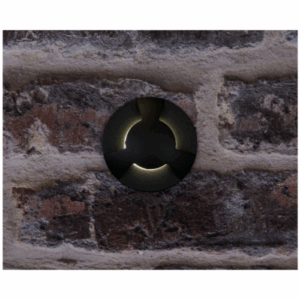 Ground & Drive Over - KSR Lighting Villas Mini 3w 4000K LED Three Way Ground/Wall Light (Black) (KSR1384)