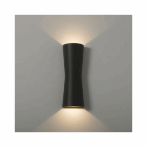 KSR Lighting Lepe 2x 7W 3000K LED Wall Light (Black)