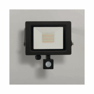 KSR Lighting Siena CCT 30w LED IP65 Floodlight Black c/w PIR