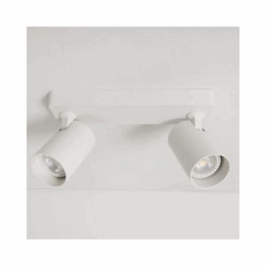 KSR Lighting Sofia GU10 Twin Bar Spotlight (White)