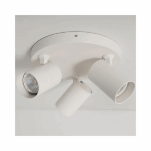 KSR Lighting Sofia GU10 Triple Plate Spotlight (White)