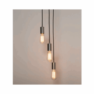 KSR Lighting Lucia E27 3 Light Pendant (Aluminium)
