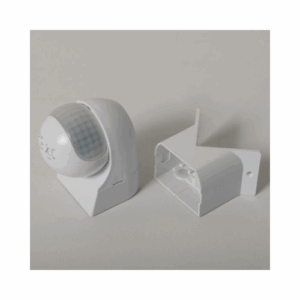 PIR Sensors - KSR Lighting External PIR Sensor c/w Corner Bracket (White) (KSR8403WH)