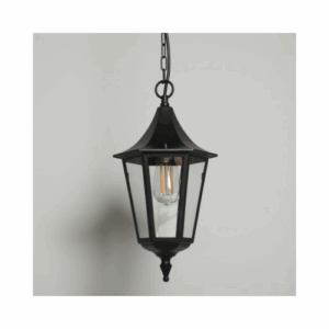 KSR Lighting Coria Grande E27 Hanging Lantern (Black)