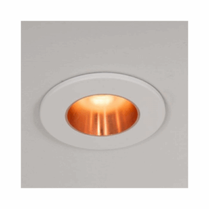 KSR Lighting Qr Pro White Rim With Rose Gold Baffle