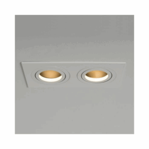 KSR Lighting Qr Pro Twin Plate White With Black Baffle