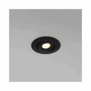 KSR Lighting Mimas Mini Led 3w 3000k Tilt Downlight Ip65 Black