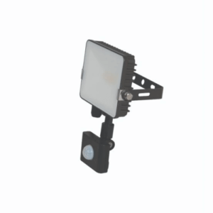 KSR Siena CL 10w 4000K LED IP65 Polycarbonate Floodlight with PIR Black