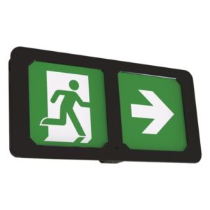 Ansell Adler Exit Box Maintained / Non-Maintained Black