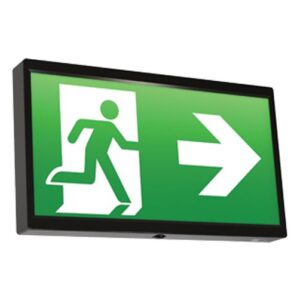 Ansell EndLED Lithium Exit Sign Maintained / Non-Maintained Black