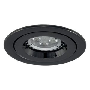 Ansell iCage Mini GU10 Die-Cast Fire Rated Downlight Black Chrome