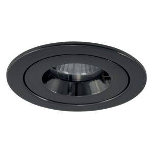 Ansell iCage Mini IP65 GU10 Die-Cast Fire Rated Downlight Black Chrome