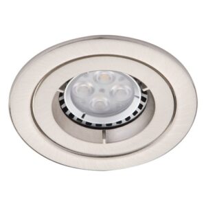 Ansell iCage Mini GU10 Die-Cast Fire Rated Downlight Satin Chrome