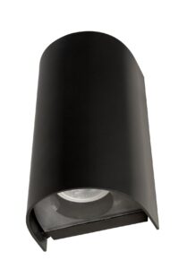 Up & Down Lights - Robus Arcera GU10 Up/Down Wall Light IP65 Double Black (RAC2GU-04)
