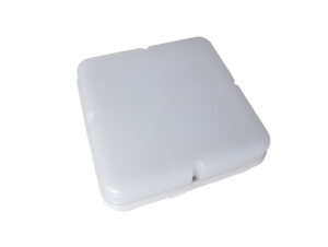 Robus Compact 10W Led Fitting Square Opal Prismatic Diffuser IP65 White