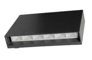 Up & Down Lights - Robus Courtera 2X6W Led Up/Down Wall Light IP65 3000K Double Black (RCT20630-04)