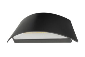 Up & Down Lights - Robus Curvera 2X3W Led Up/Down Wall Light IP65 3000K Double Black (RCV0630-04)