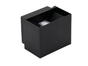 Up & Down Lights - Robus Maxewell 10W Adjustable Up/ Down Wall Light IP65 3000K Black (RMX1030-04)