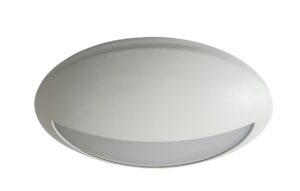 Robus Optic 8W IP65 Oval Bulkhead CCT2 Selectable With Eyelid Trim White