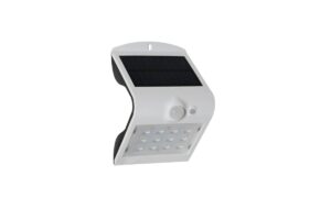 Wall Lighting - Robus Sol 1.5W Solar Led Wall Light With Pir IP65 White 4000K (RSO240P-01)