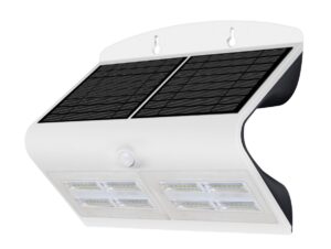 Wall Lighting - Robus Sol 6.8W Solar Led Wall Light With Pir IP65 White 4000K (RSO740P-01)