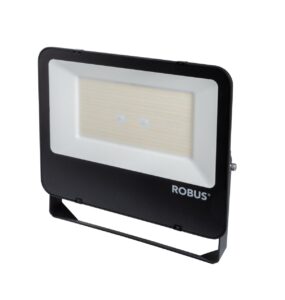 Robus Selest 200W Floodlight IP65 Black CCT3 C/W 1M Flex