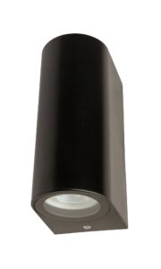 Up & Down Lights - Robus Tubera GU10 Up/Down Wall Light IP54 Double Black (RTBGU-04)