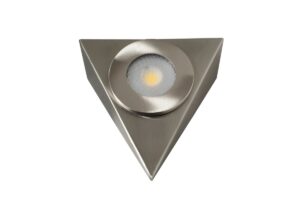 Robus Royal 2.5W Led 240V Triangular Cabinet Light IP20 Brushed Chrome 3000K