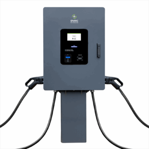 Dual Gun Chargers - Evec VEC Bolt- Grey 40kW Smart DC Charger, DUAL Gun. Wall Mounted includes payter terminal (VEC40DC-DG)