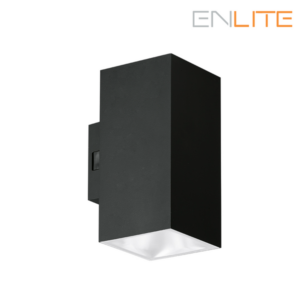Up & Down Lights - Aurora Enlite 10W Upto 1000lm 3000K/4000K/6500K Up / Down Squared Coastal Wall Light (WL9/CS)