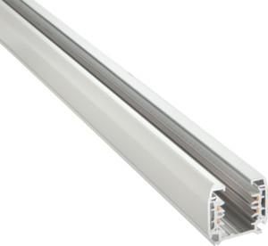 Knightsbridge Three Circuit - Knightsbridge K-LINE 230V 3-Circuit Track System 1 Metre Track White (KL1MW)