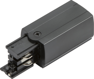 Knightsbridge Three Circuit - Knightsbridge K-LINE 230V 3-Circuit Track Power Feed Left Connector Black (KLPFLBK)