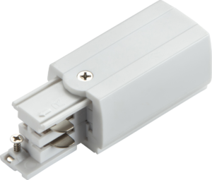 Knightsbridge Three Circuit - Knightsbridge K-LINE 230V 3-Circuit Track Power Feed Right Connector White (KLPFRW)